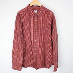 Old Navy | Mens Plaid Button Up Long Sleeve Shirt